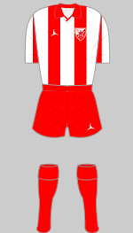 red star belgrade 1991  european cup final kit 