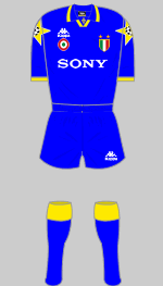 juventus 1996 uefa champions league kit