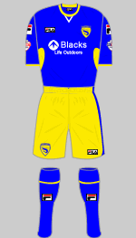 morecambe 2013-14 away kit