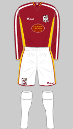 northampton town home kit 2008-09