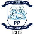 preston north end invincibles anniversay crest 2013