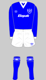 queen of the south 1984-85 home kit