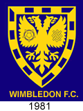 wimbledon fc crest 1981