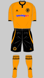 wolves 2009-10 home kit