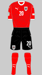 austria euro 24 black shorts