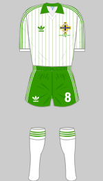 northern ireland 1982 world cup change kit