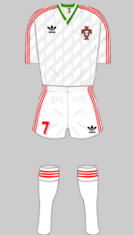 portugal 1986 world cup change kit