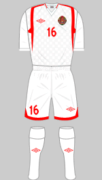 belarus 2012 olympics white football kit