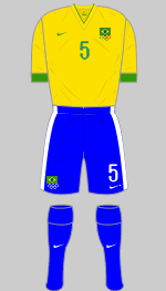 brazil 2012 olympics football kit v new zealand